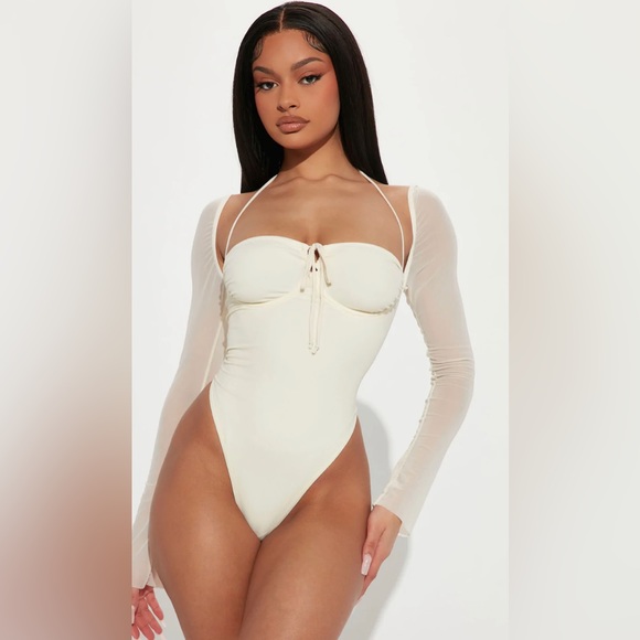 Fashion Nova Mesh Bodysuit - Picture 2 of 3
